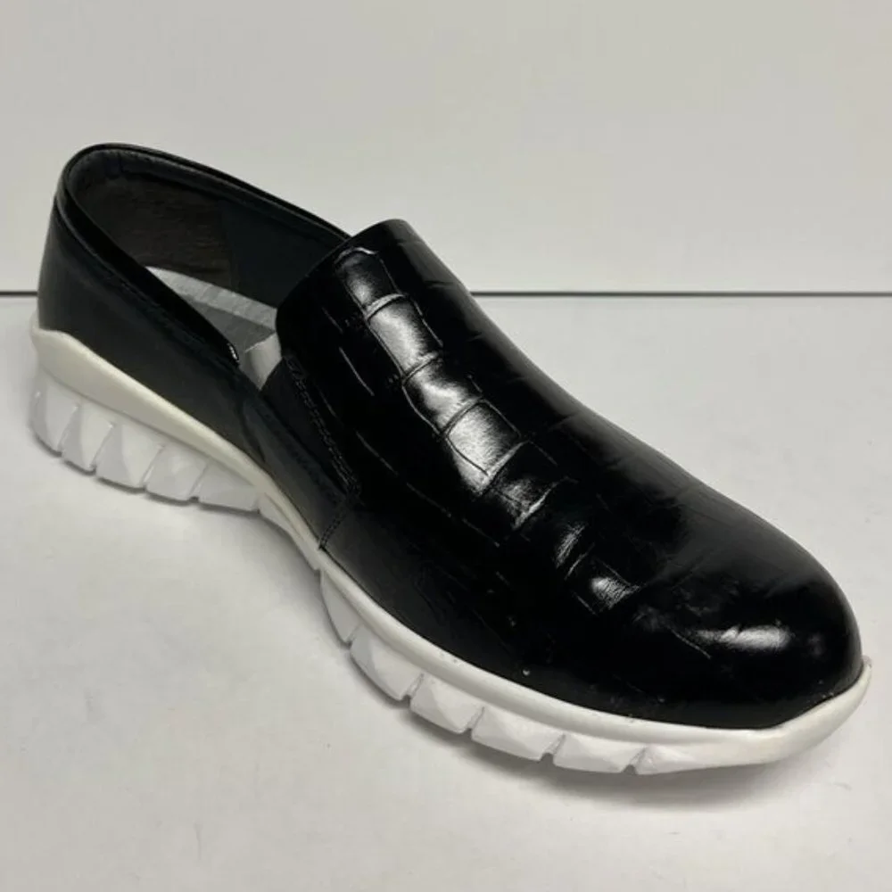 Naot Womens Titan Sneaker Black Leather Size EU41 M US10